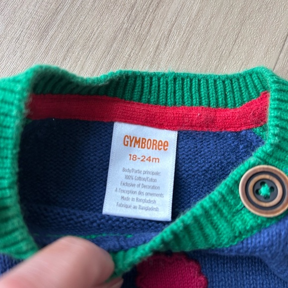 Gymboree sweater embroidered with snowman size 18-24 months - Picture 3 of 4